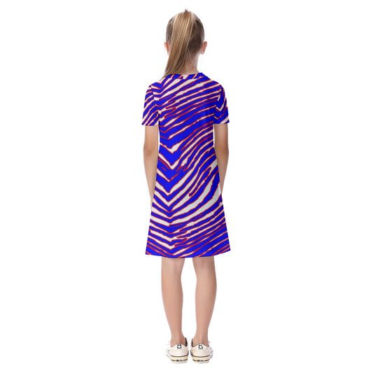 Buffalo Bills Zubaz Kid's Short Sleeve Dress