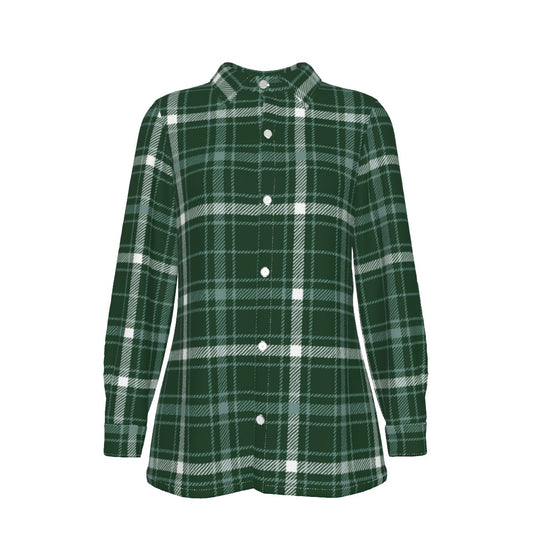 Michigan State Tartan Plaid Spartans Women's Elastic-Back Shirt