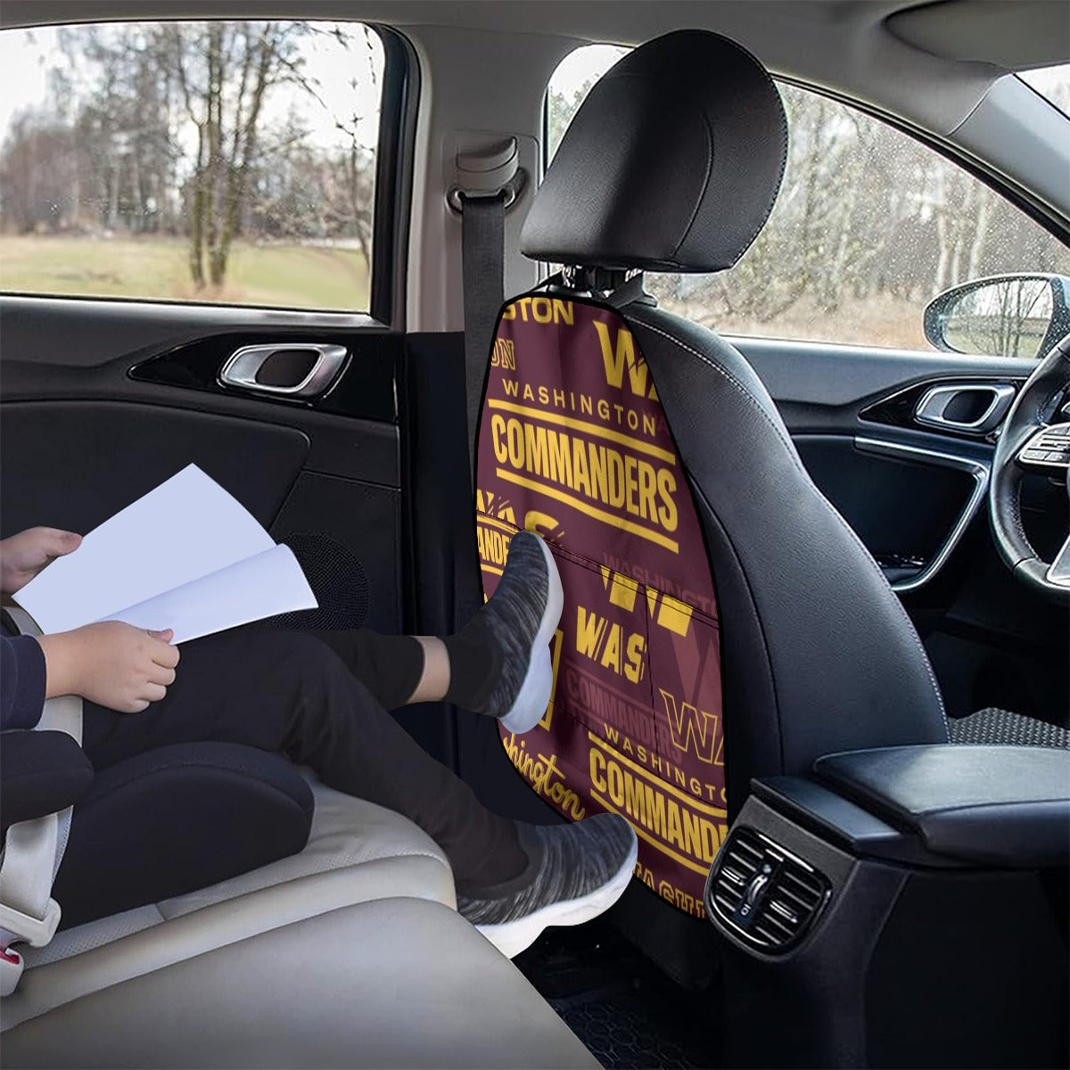 Washington Commanders Car Seat Back Storage Bag