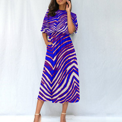 Buffalo Bills Zubaz Women's Elastic Waist Dress
