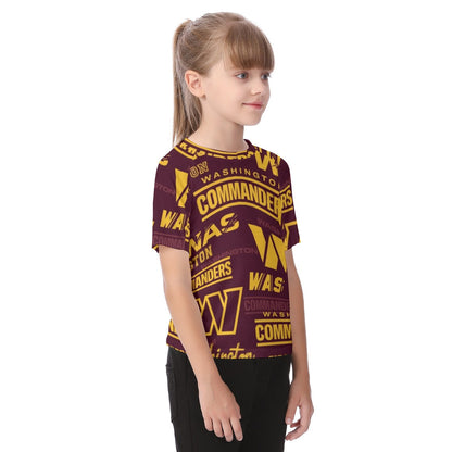 Washington Commanders Kid's Raglan Sleeve T-shirt