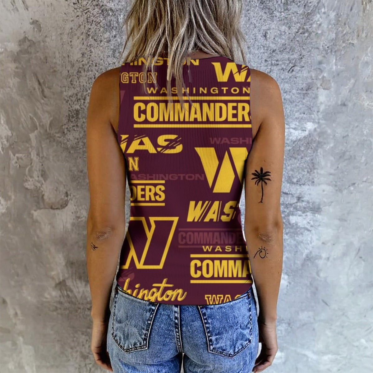 Washington Commanders Women's Button Vest