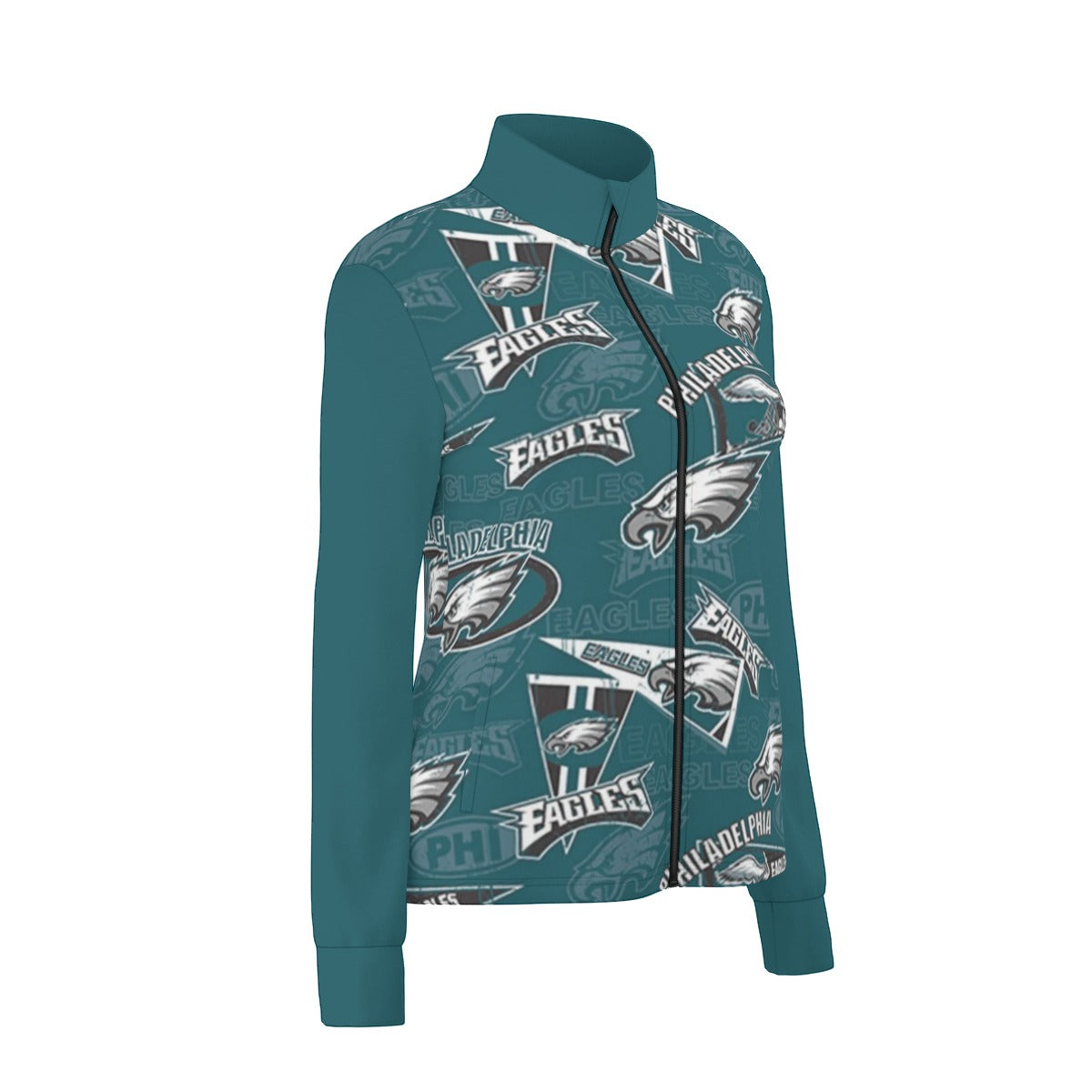 Philadelphia Football Game Day All-Over Print Women's Long Sleeve Thumbhole Jacket