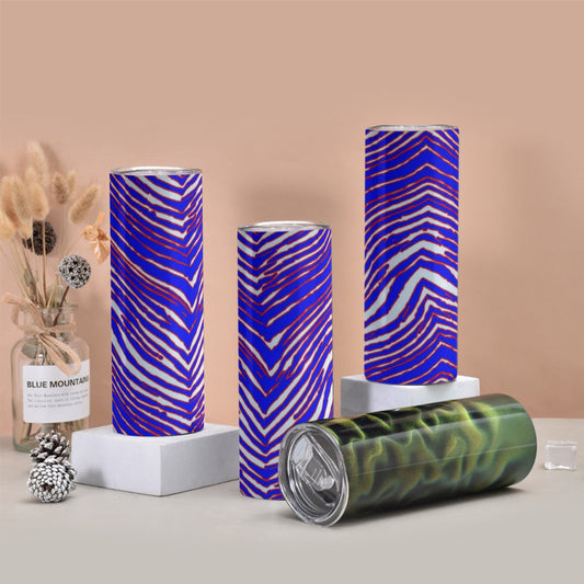 Buffalo Bills Zubaz Tumbler with twinkle surface  20oz