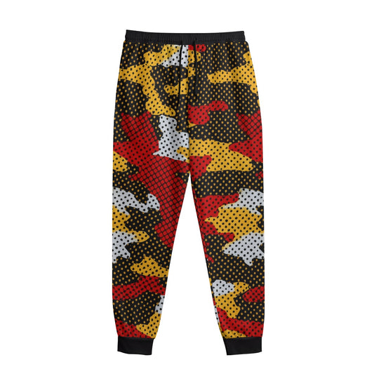 Urban Legend Maryland Red Black Gold White Camo Sweatpants With Waistband