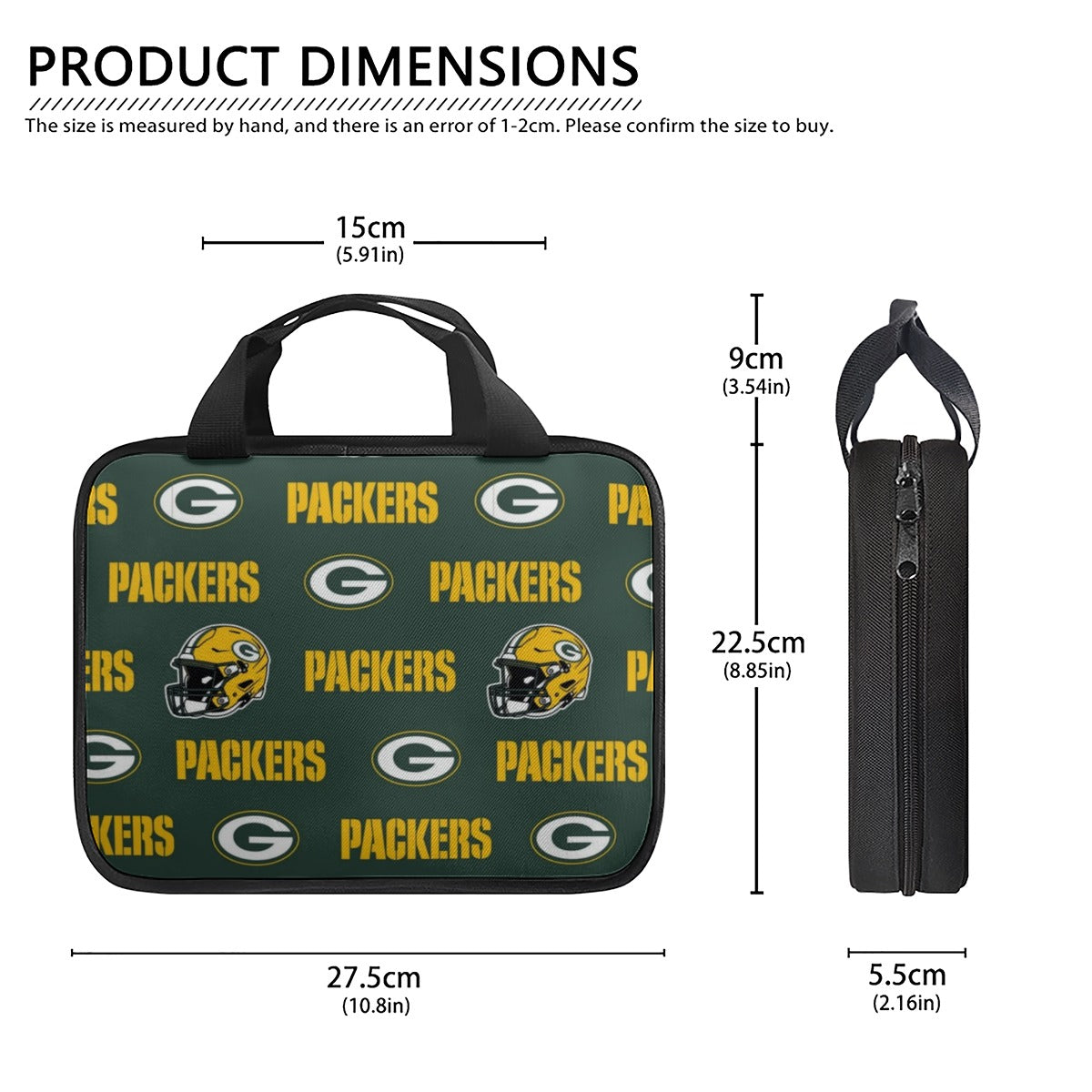 Green Bay Football Game Day Simple Canvas Storage Bag Single Printing