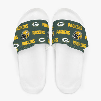 Green Bay Football Game Day Men's Velcro Slippers