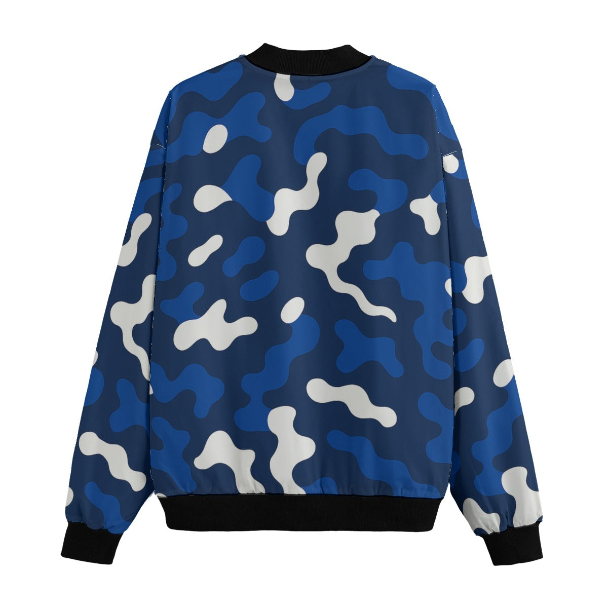 Indianapolis Colts Camo Fleece Bomber Jacket – Blue and White NFL Streetwear