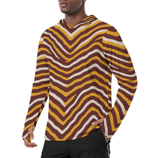 Washington Commanders Men's Sunscreen  Sports Hoodie With Thumb Holes