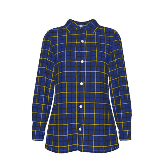 Pittsburgh Tartan Plaid Panthers Women's Elastic-Back Shirt