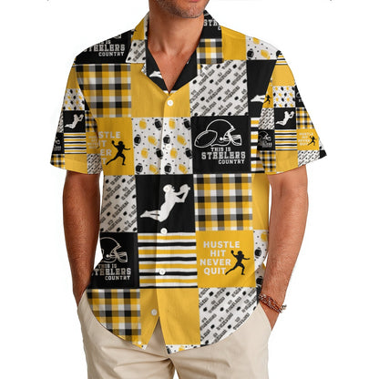 All-Over Print Men's Hawaiian Shirt|150GSM