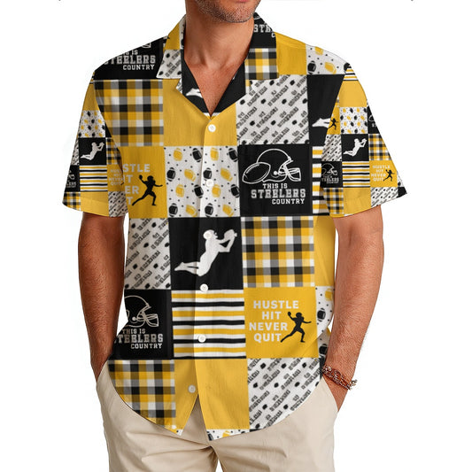 All-Over Print Men's Hawaiian Shirt|150GSM