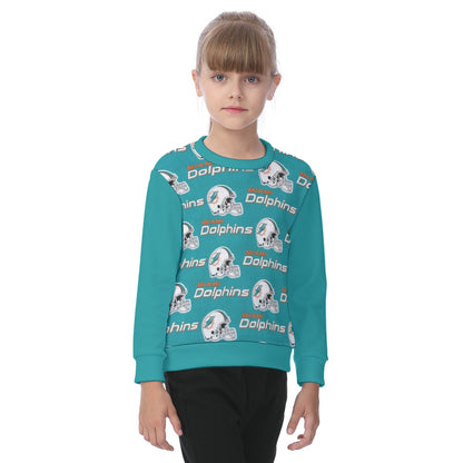 Miami Football Game Day All-Over Print Kid's Heavy Fleece Sweatshirt