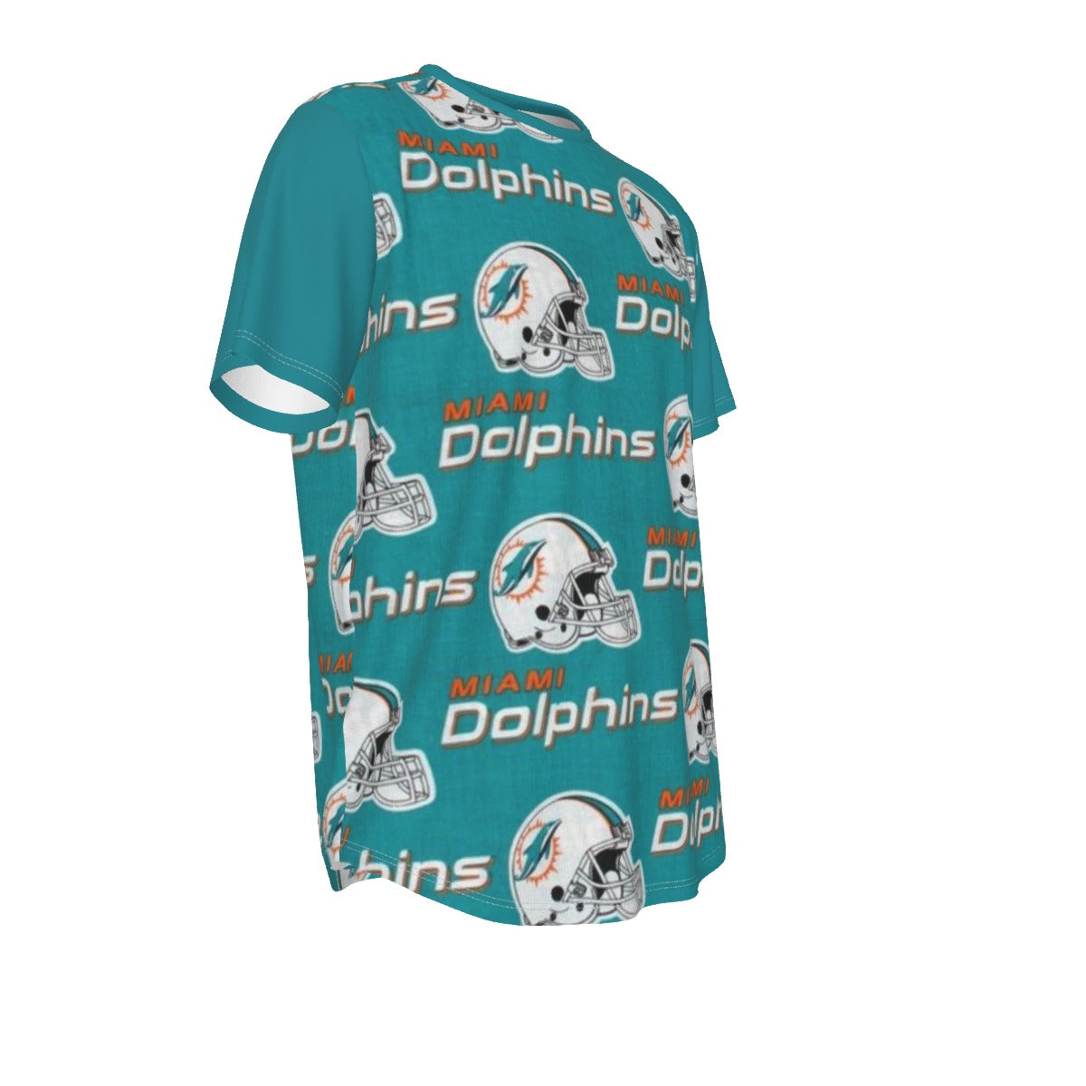 Miami Football Game Day All-Over Print Men's Short Sleeve Rounded Hem T-shirt