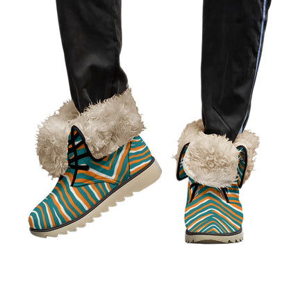 Miami Football Game Day All-Over Print Women's Plush Boots