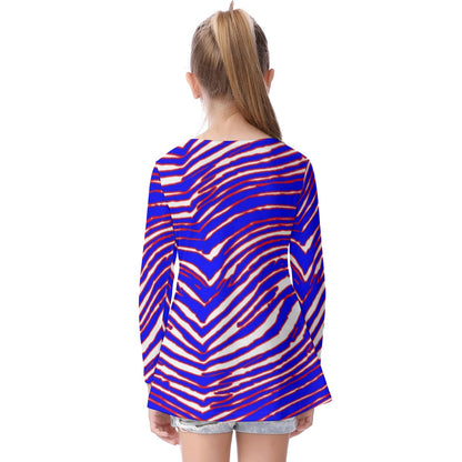 Buffalo Bills Zubaz Kid's Long Sleeve O-neck T-shirt