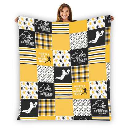Pittsburgh Steelers Single-Side Printing Flannel Blanket