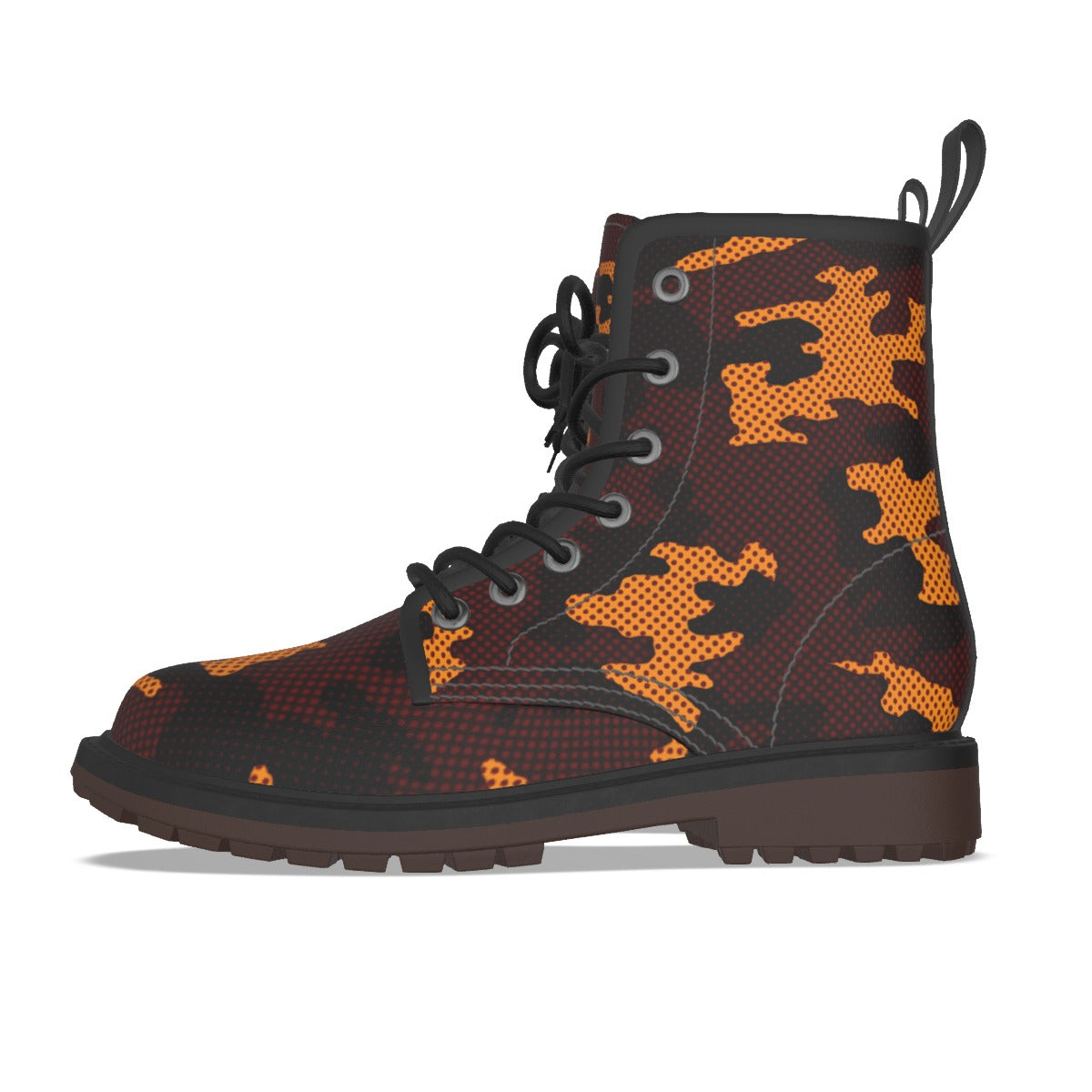 Urban Legend Minnesota Maroon and Gold Camo Martin Short Boots – Golden Gophers-Inspired Streetwear