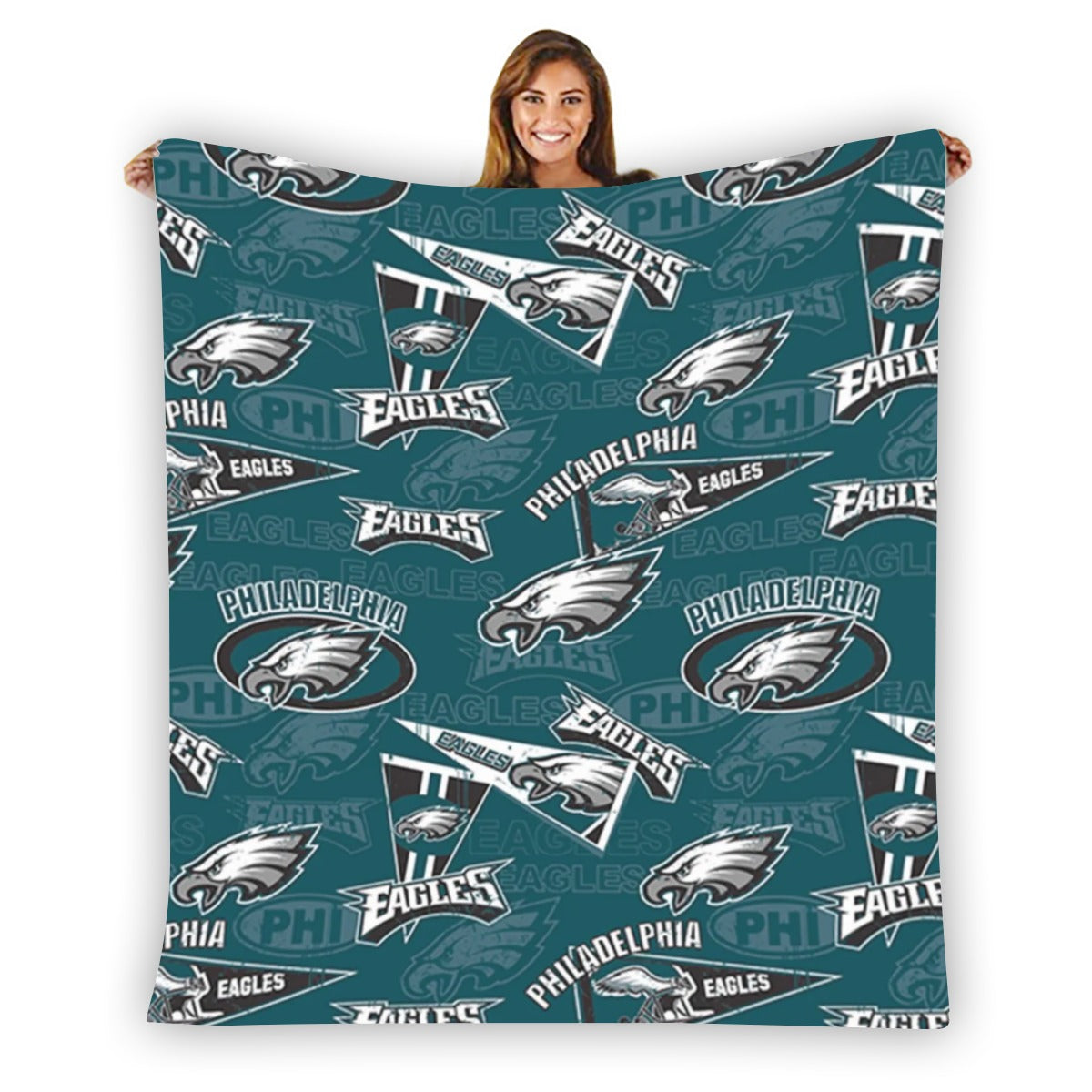 Philadelphia Football Game Day Single-Side Printing Flannel Blanket