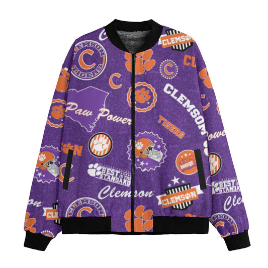 Urban Legend Clemson – Tigers Fleece Bomber Jacket