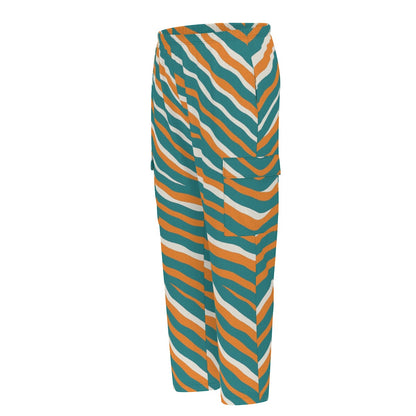Miami Football Game Day All-Over Print Men's Cargo Pants|220GSM Birdseye