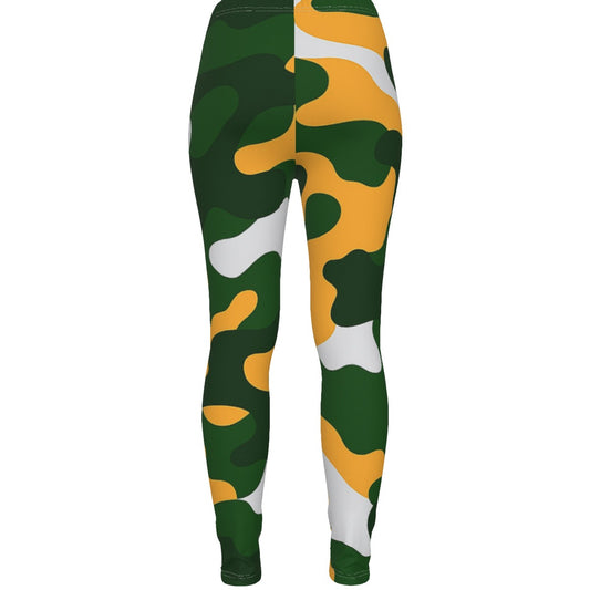 Green Bay Football Game Day All-Over Print Women's Ripped Leggings