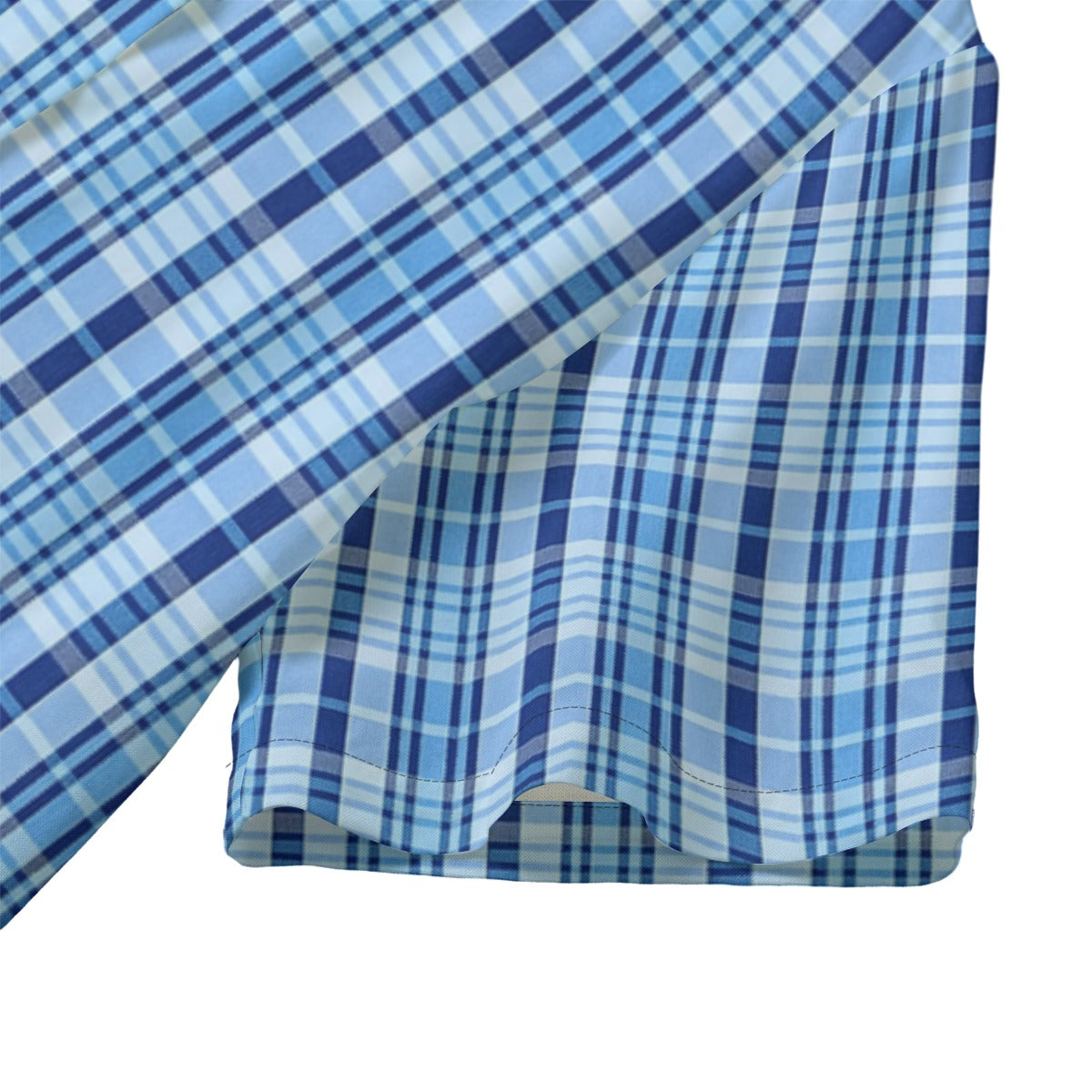 North Carolina Tartan Plaid Tar Heels Blue Women's Hawaii Shirt | Rayon