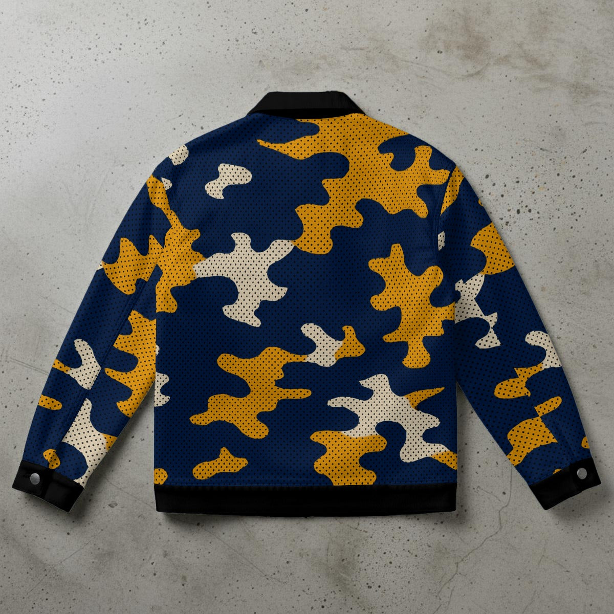 Urban Legend California Golden Bears Navy Gold Camo Unisex Collared Jacket