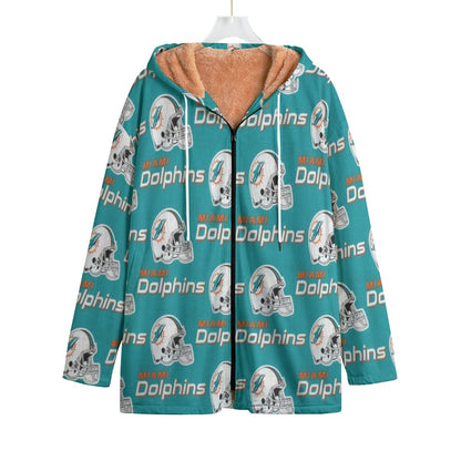 Miami Football Game Day All-Over Print Kid's Plush Windbreaker