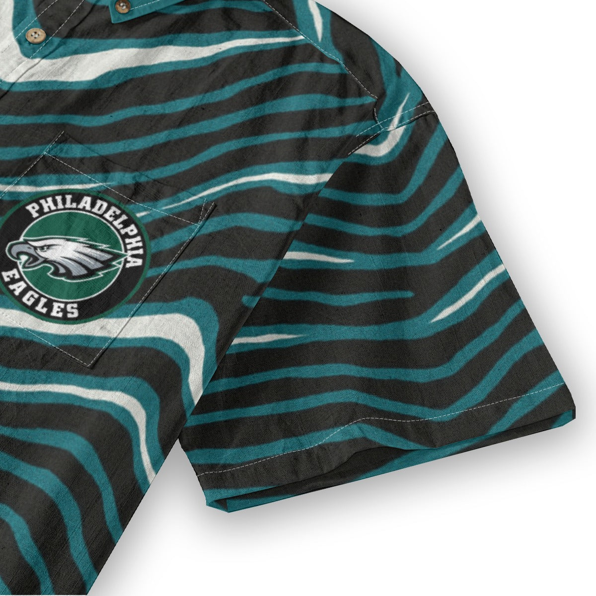 Philadelphia Football Game Day All-Over Print Men's Breathable Cotton Shirt|125GSM