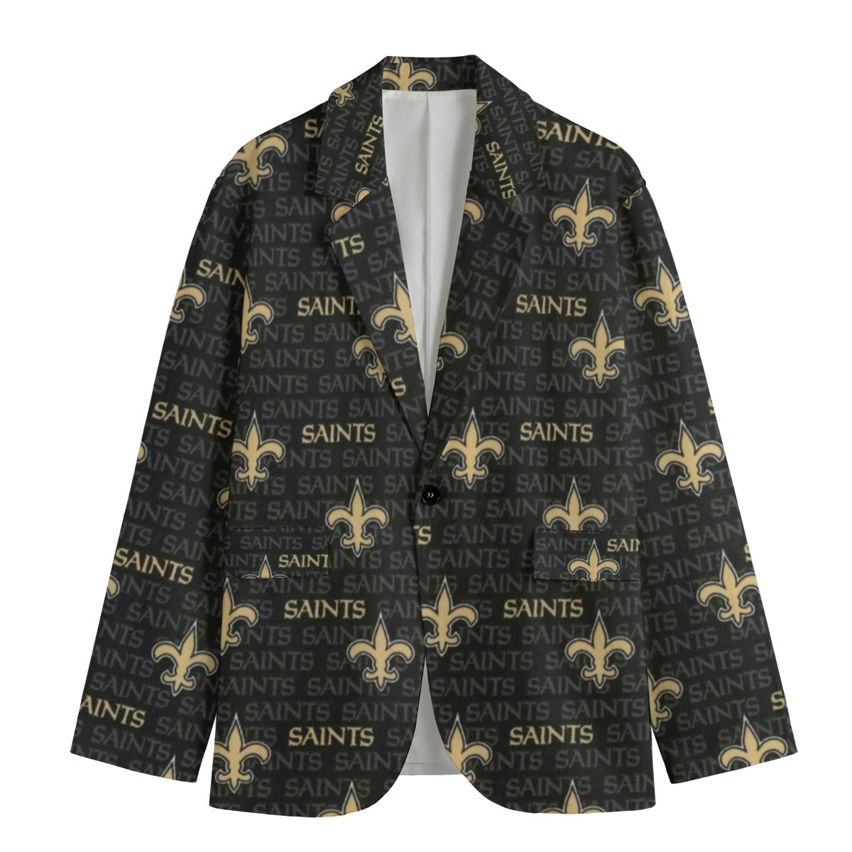 New Orleans Saints Suit Flat Lapel Collar Blazer