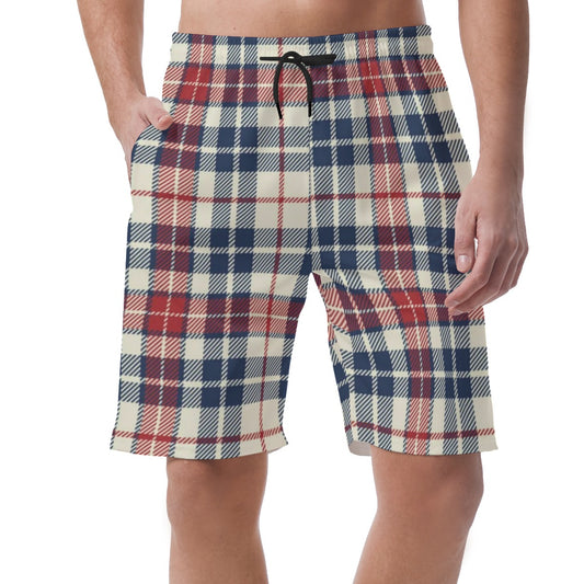 Tartan Plaid  Men's Casual Short Pants