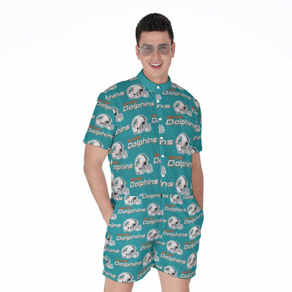 Miami Football Game Day All-Over Print Men's Rompers