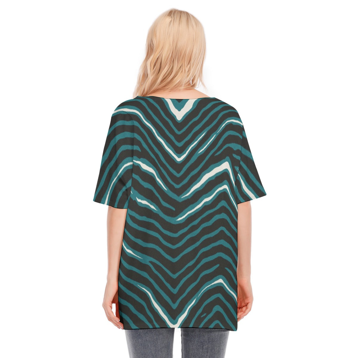Philadelphia Football Game Day All-Over Print Women's Bat Sleeves Blouse | 190GSM Cotton