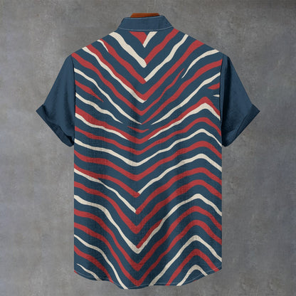 Camisa con Cuello Mao SD Huesca – Tejido Imitación Lino 110GSM