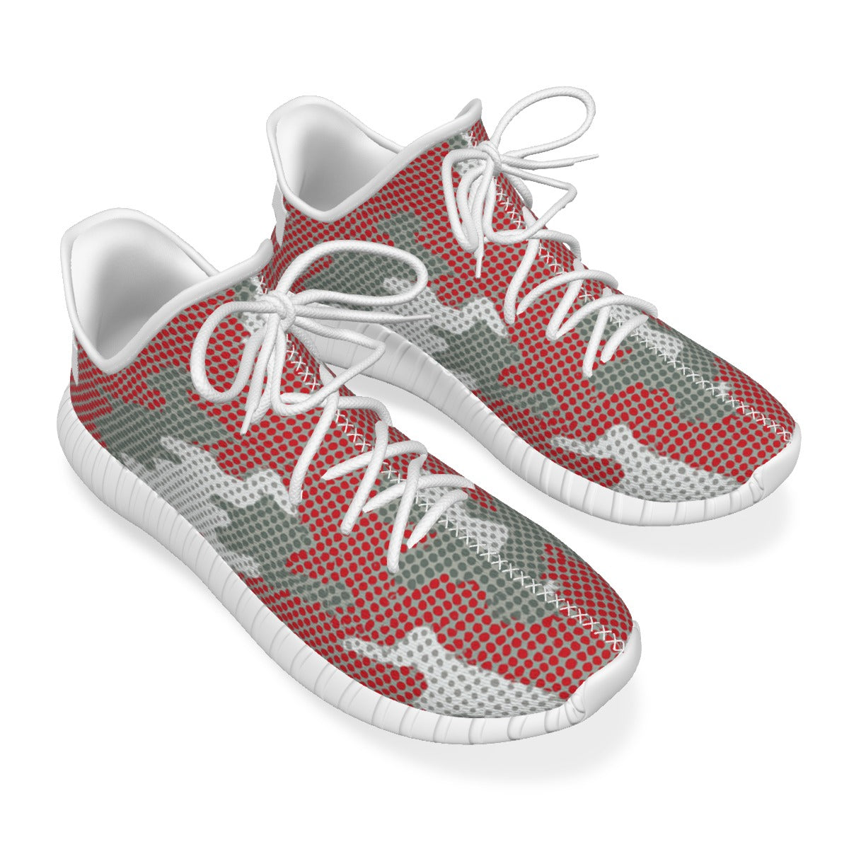 Urban Legend Ohio State Buckeyes Scarlet Gray White Camo Coconut Sneakers Shoes