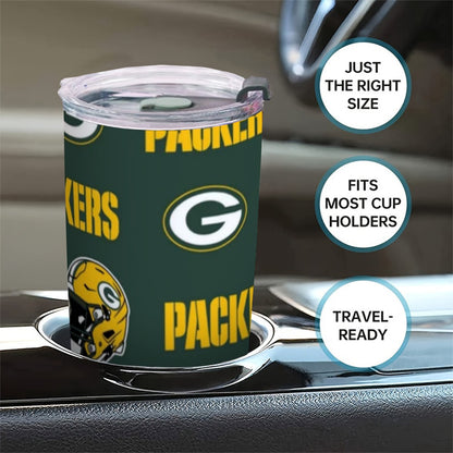 Green Bay Football Game Day Custom 20OZ Tumbler With Sliding Lid For The USA