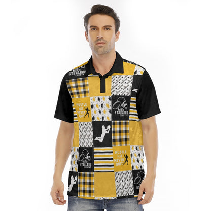 All-Over Print Men's Polo Shirt | Velvet