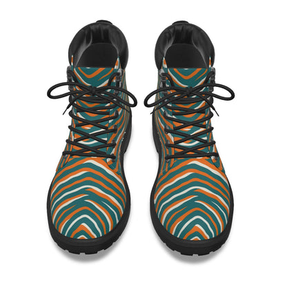 Miami Football Game Day All-Over Print Men's Short Boots