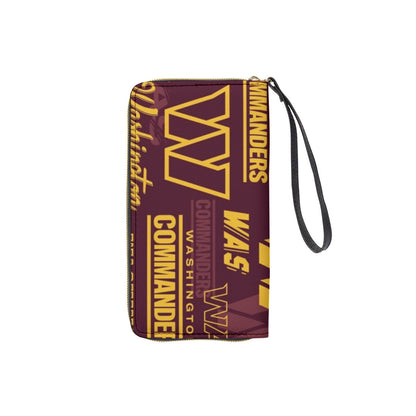 Washington Commanders Long Wallet With Black Hand Strap