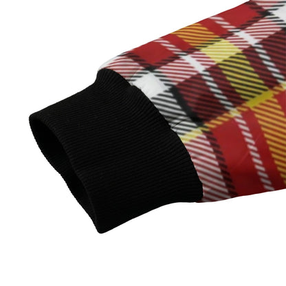 Royal Stewart the red classic tartan Fleece Bomber Jacket
