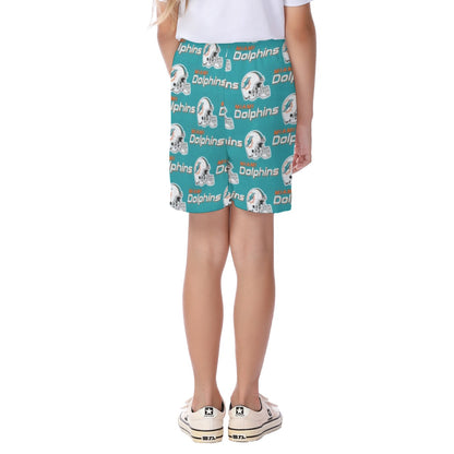 Miami Football Game Day All-Over Print Kid's Beach Shorts