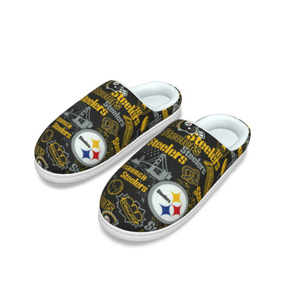 All-Over Print Men's Plush Slippers