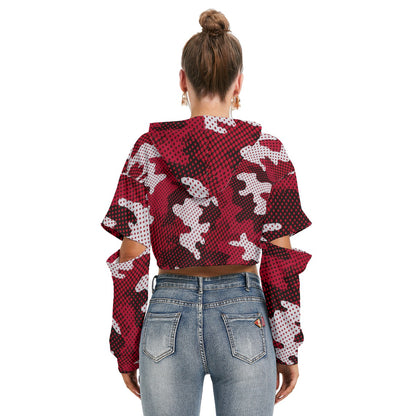 Alabama - Crimson Tide Women's Heavy Fleece Hoodie With Hollow Out Sleeve