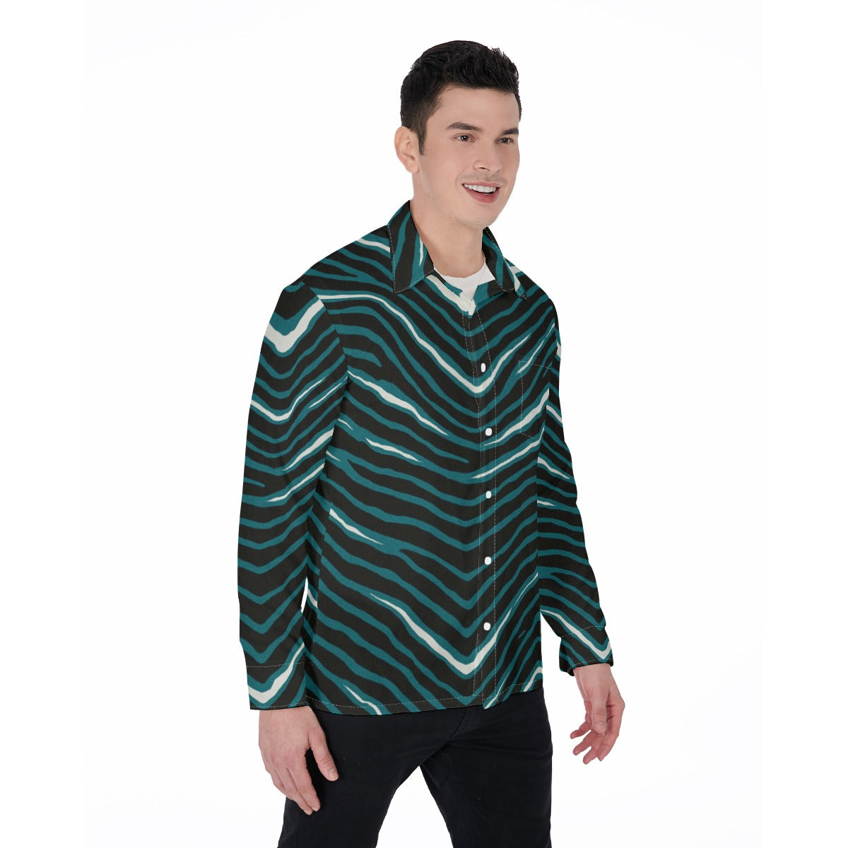 Philadelphia Football Game Day All-Over Print Men's Long Sleeve Shirt