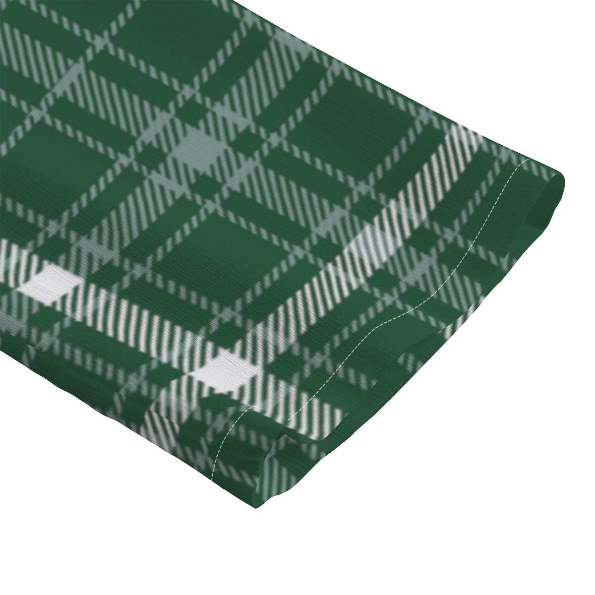 Michigan State Tartan Plaid Spartans Women's Chiffon Shirt With Elbow Sleeve