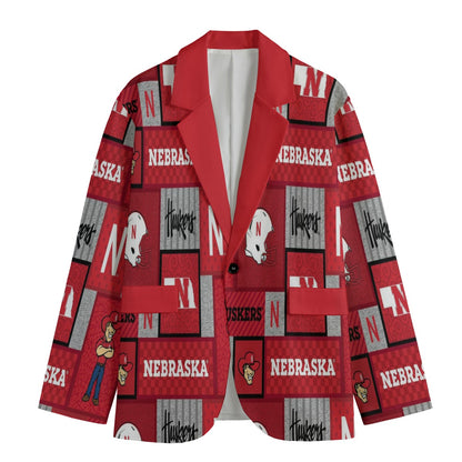 Nebraska Lincoln - Cornhuskers Lapel Collar Blazer