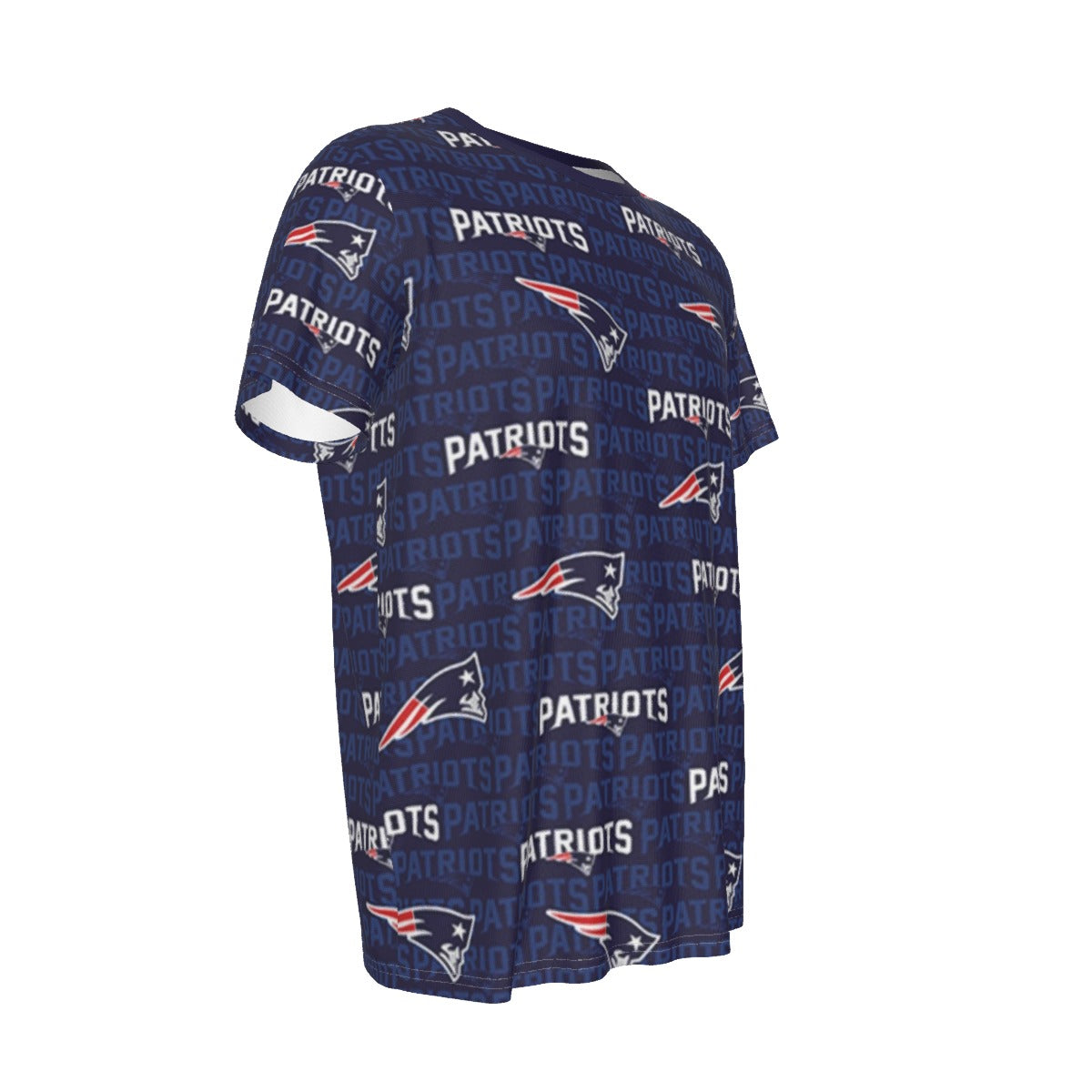 New England Football Game Day All-Over Print Men's Round Neck Short Sleeve T-Shirt