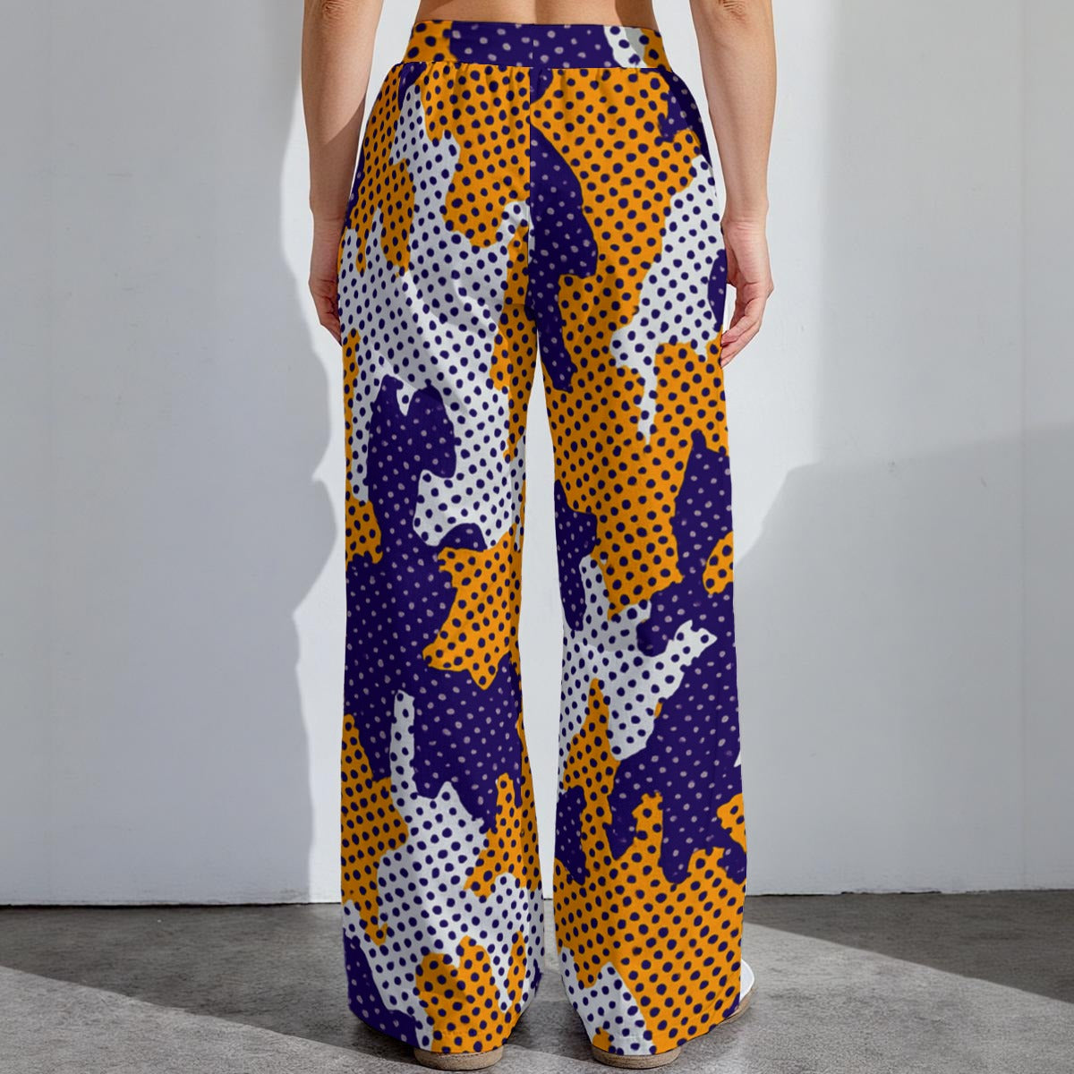 Louisiana Tigers camo Women's High-Stretch Casual Pants|290GSM