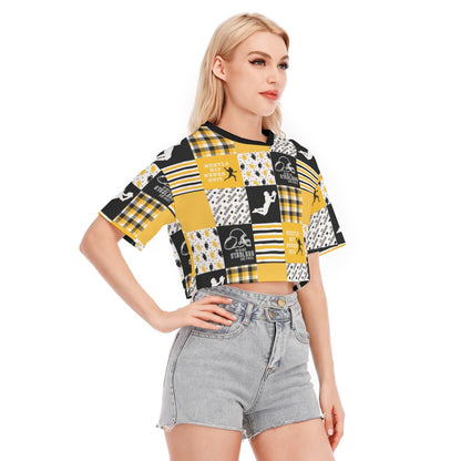 All-Over Print Women's Cropped T-shirt | 190GSM Cotton